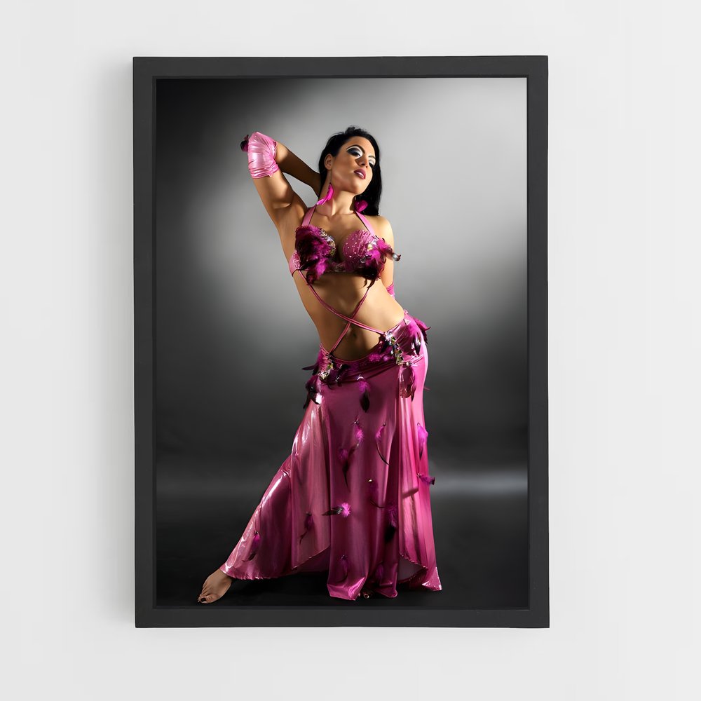 Poster Danse Orientale Rose (vue 2)